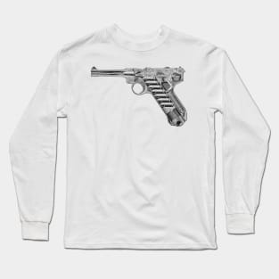 Luger Diagram (black) Long Sleeve T-Shirt